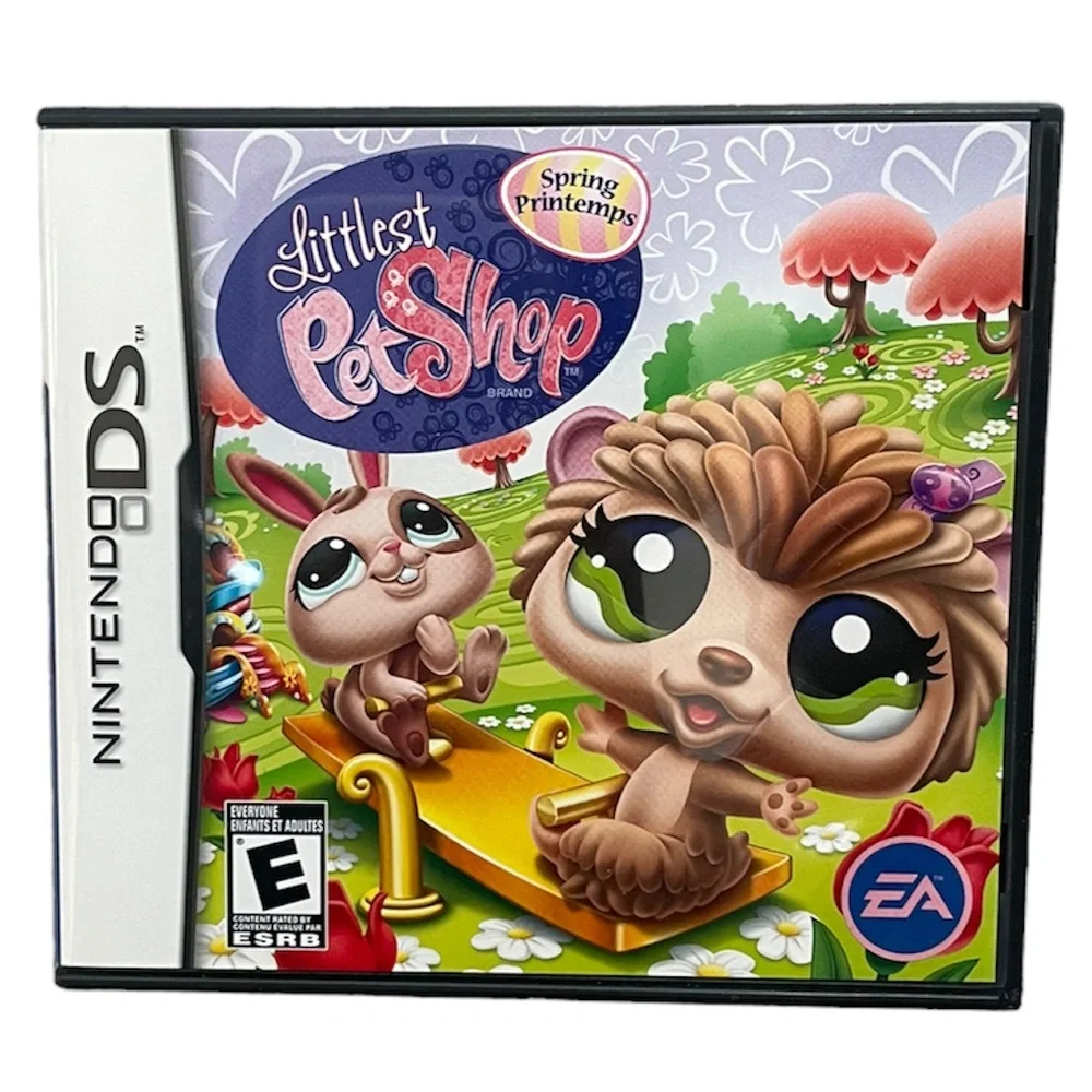 Littlest Pet Shop Spring Nintendo DS Video Game Case Manual Retro Hasbro NDS